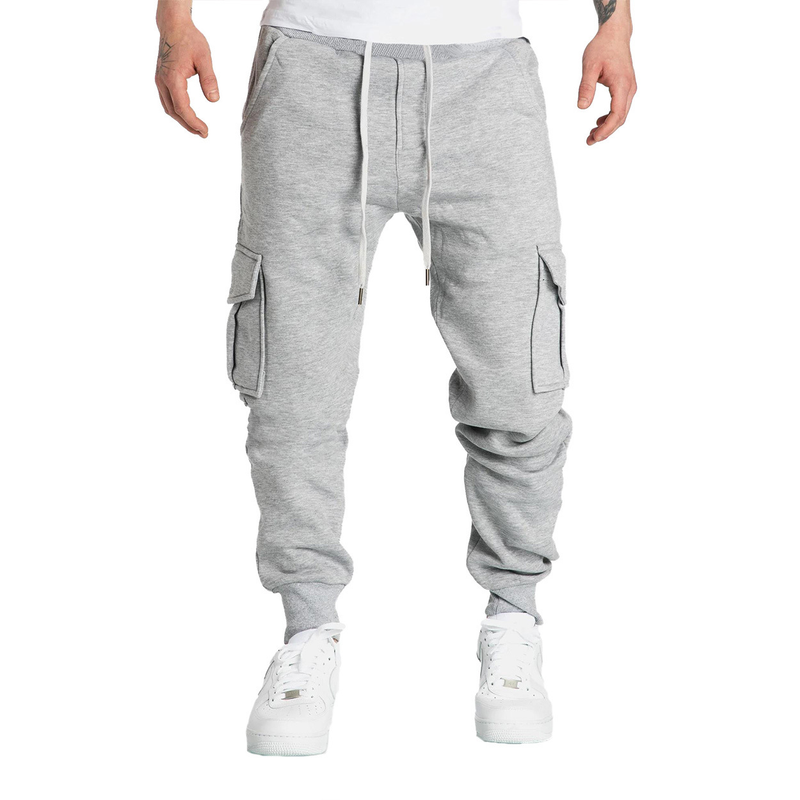 ​​Herren-Cargo-Overall aus Fleece – Arbeitshose mit mehreren Taschen, lässig für Winter und Herbst, Übergröße, strapazierfähig und bequem​​_voghion.com
