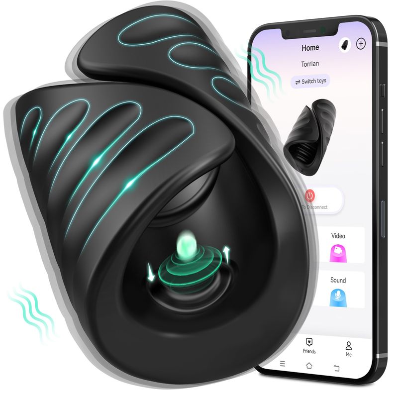 APP Remote Control Electric Masturbator Exercise Vibration Trainer Male Silicone Sex Toys_voghion.com