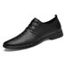 Slip-On Single Summer Round Toe Genuine Business Formal Leather Breathable Casual Men's Trendy Lazy Shoes_voghion.com