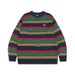 HeyHenry Men's Striped Multi-color Sweater Casual Couple Knitwear Loose Lazy Autumn Winter_voghion.com