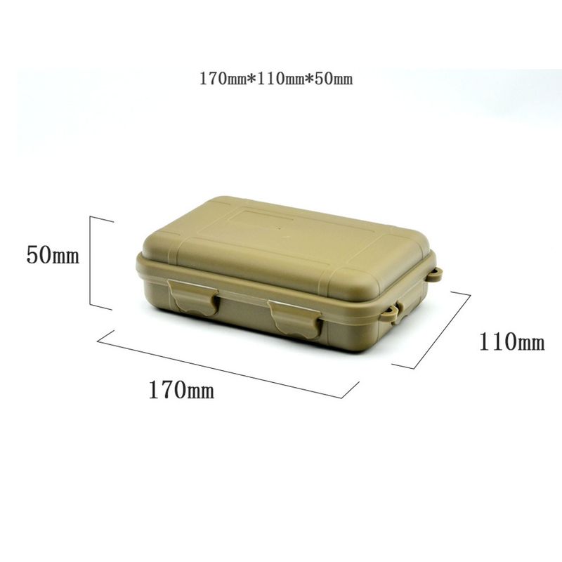 Waterproof EDC Survival Kit Box - Shockproof & Crush-Resistant Storage Case For Outdoor Tools | Tactical Organizer For Camping, Hiking & Emergencies_voghion.com