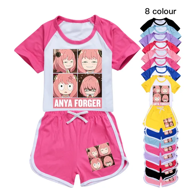 100-170 Summer T-shirt, shorts, sports set for boys and girls 2390_voghion.com
