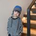 Kids'caps Boho Style Children's Knitted Personalized Color With A Cold Warm Ear Hat_voghion.com
