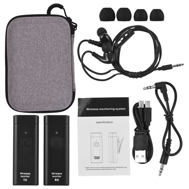 UHF draadloos in-ear monitorsysteem Professionele digitale podium-uitzendgeluidskaart Buitenshuis verzenden en ontvangen voor_voghion.com