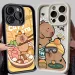 Cute Capybara Phone Case For IPhone 16 15 14 13 12 11 Pro Max X XS XR 7 8 Plus Funny Animal Soft Silicone Cover_voghion.com
