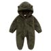 Kids Clothing bunny hooded jumpsuit baby crawling clothes_voghion.com