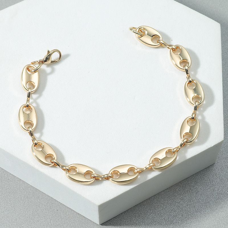 Hip Hop Coffee Beans Necklace Bracelet Set Men Women Coffee Beans Link Chain Chorkers Female Charm Jewelry_voghion.com