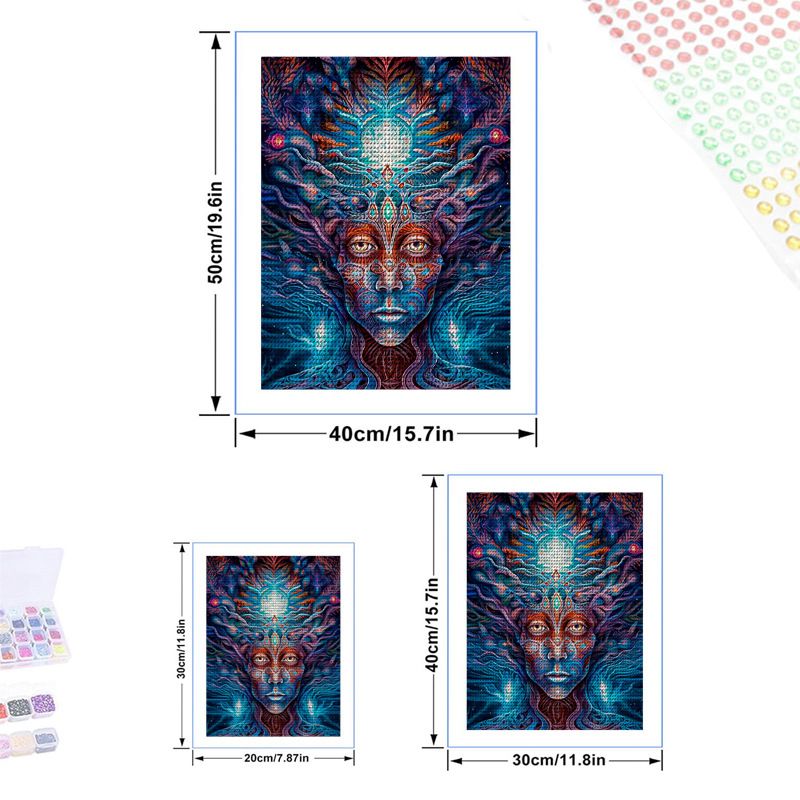 5D voller Diamant Saiyajin dekorative hängende Malerei Wohnzimmer Wandbild moderne Hintergrundwand_voghion.com