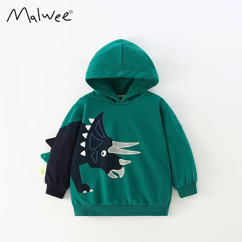 Malwee Hooded Sweatshirt Autumn New Style For Young Boys, Stylish Little Boys' Children's Casual Top_voghion.com