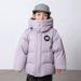 Boys' Winter Down Jacket - Short Hooded Coat With 55% White Duck Down (110-150cm, Black/Khaki/Beige/Grey)_voghion.com