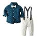 Kinderkleidung Frühling und Herbst Kinderkleidung Jungen Anzug Sterne Druck Langarmhemd Overalls ein Jahr alt Kleid Netzwerk Kinderkleidung_voghion.com