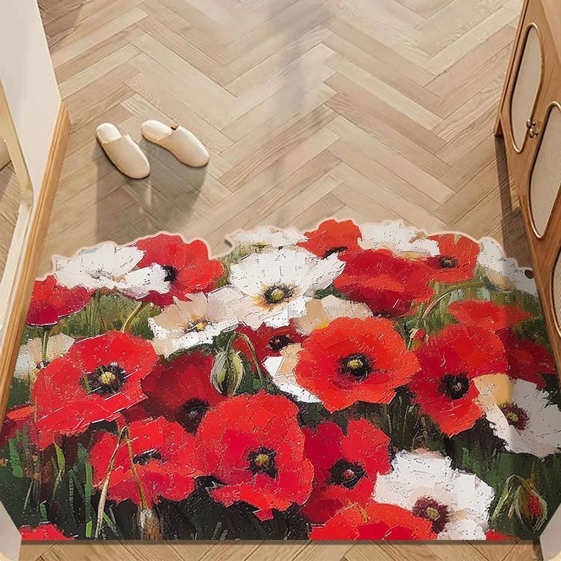 Oil Painting Style Diatomaceous Earth Foyer Entrance Foot Household Large Doorway Door Mat Customizable_voghion.com