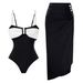 Maillot de bain une pièce deux pièces pour femme, imprimé, design tendance, source chaude_voghion.com