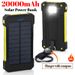 20000 MAh Top Solar Power Bank Waterproof Emergency Charger External Battery Powerbank For Xiaomi MI IPhone Samsung LED_voghion.com