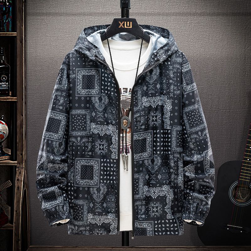 Men's Clothing Hooded sun protection clothing men's ultra-thin breathable ice silk jacket summer 2024 new trend Chinese style sun protection clothing_voghion.com