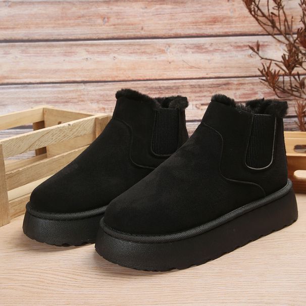 Scarpe invernali nuove in cotone marea studenti ispessiti stivali corti in cotone con staffe_voghion.com