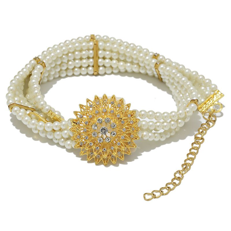 Corpo alla moda di vendita caldo con nuova catena in vita per abito versatile e perfetta perla di vetro con strass_voghion.com