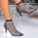 Sexy Pointy Fine Heel Plus Size Mesh Socks Hollow Rhinrhinos Elastic Transparent Fashion High Heel Women's Cool Boots_voghion.com