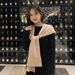 Nuovo scialle lavorato a maglia per donna, autunno inverno, sciarpa con cappuccio e cappello, sciarpa calda a doppio uso, spalla in stile coreano_voghion.com