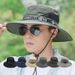 Été hommes pêcheur plage décontracté pêche soleil pliable voyage lapin chapeau_voghion.com