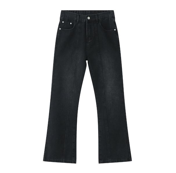 EF JEANS | 2023 New Product, Casual Denim Trousers Men's Back Waist Elastic Band Korean Version Simple And Loose Tailoring_voghion.com