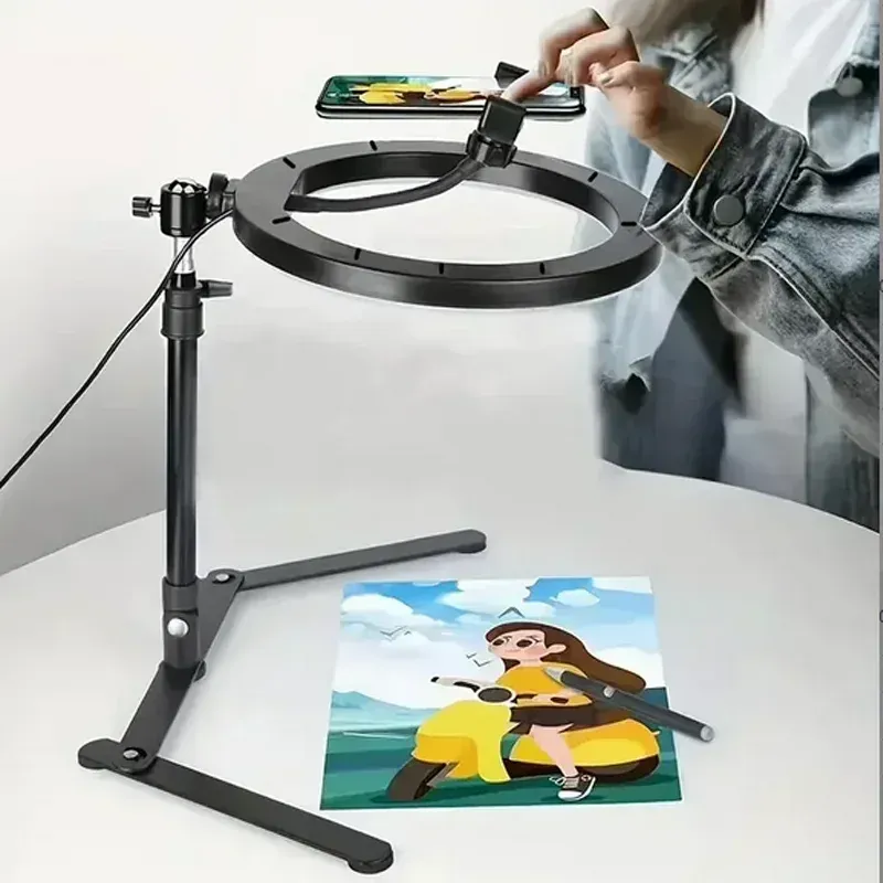 Universal Mobile Holder For Live Streaming Photography Phone Ringlight Tripod Stand Photo Video LED Ring Light Lamp_voghion.com