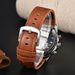 Chronograph Men's Casual Five-Hand Multi-Function Waterproof Luminous Leather Strap Quartz Watch_voghion.com