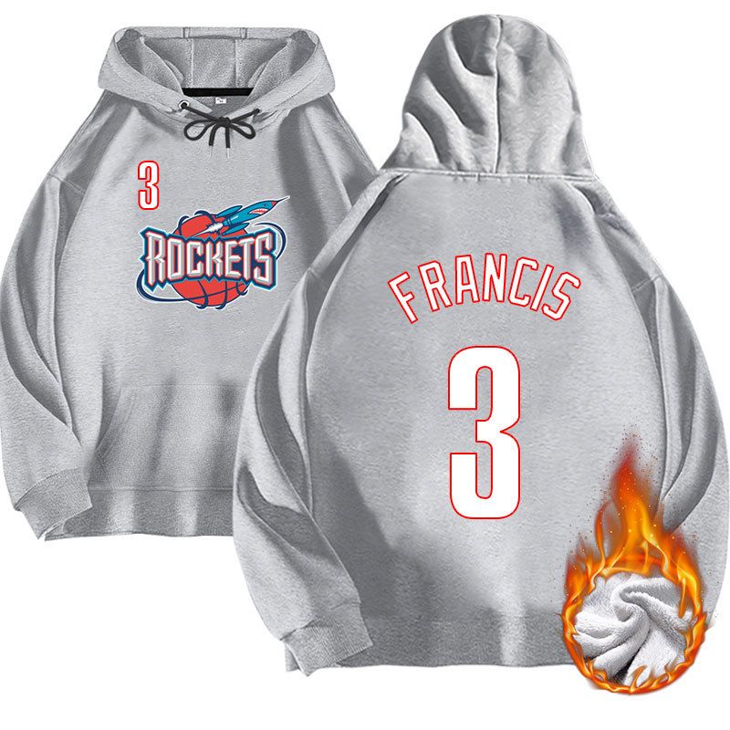 430G Basketball 95 Edition Rocket Team 3 Steve Francis Samt-Kapuzenpullover Locker für Herbst und Winter_voghion.com