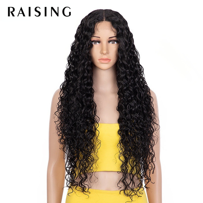 Front lace wig Rebecca wig female wavy long curly hair chemical fiber headgear explosive wig headgear wig_voghion.com
