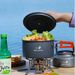 Weilin Kochgeschirr Tragbare Bratpfanne Outdoor-Kochutensilien Wasserflasche Camping-Set_voghion.com