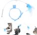Draagbare kattenspeeltje Siliconen kattenplaagstaf Kattenhalsband Speelgoed Interactief kattenspeeltje voor binnenkatten Huisdierverrijkingsactiviteiten_voghion.com
