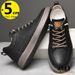 Men Booster Sneakers Chunky Elevator Shoes Height Increase Insole 6cm Man Lift Tall Leather Spring Autumn Plus Size 36-47_voghion.com