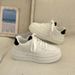 Platform White Sneakers For Women 2025 New Breathable Ins Style Trendy Niche Design Height Increasing Board Student_voghion.com