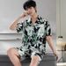 Men's 2025 Summer Ice Silk Pajamas | Short-Sleeved Comfort Set | Breathable Loungewear Perfect For Warm Days_voghion.com