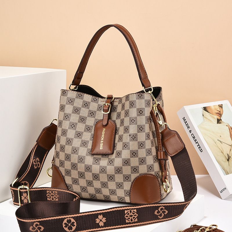 Borsa a secchiello per donna 2025, nuova borsa a mano di alta qualità, grande capacità, versatile, tracolla, borsa da donna alla moda_voghion.com