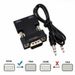 HD 1080P VGA to HDMI-compatible Converter Adapter With Audio For PC Laptop to HDTV Projector HDMI-compatible to VGA Adapter_voghion.com