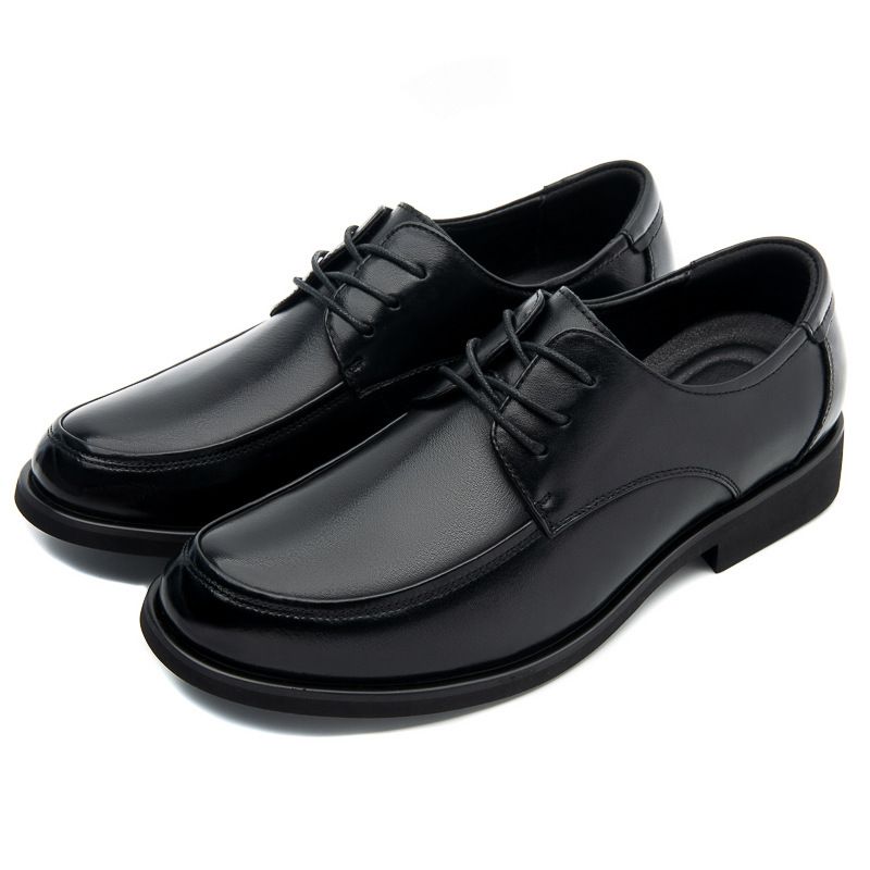 Business dress leather shoes men's casual breathable men's shoes_voghion.com