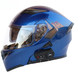 CoolQibao Electric Bluetooth Dual Lens Full Face Motorcycle Helmet With FM_voghion.com