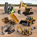 Set di modelli di veicoli da costruzione in lega Mother & Kids in scala 1:50 - Mini escavatore, autocarro con cassone ribaltabile e gru giocattolo resistenti per bambini e collezionisti_voghion.com