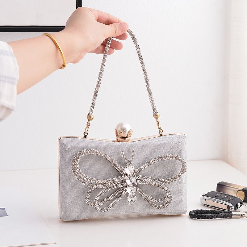  popular dinner bag black versatile temperament dress bow dinner bag hand _voghion.com