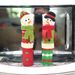 Refrigerator door handle cover handle gloves anti-static double door handle anti-collision snowman fabric protective cover_voghion.com