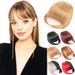 Synthetic hair  mini air bangs with straight bangs double sideburns face repair_voghion.com