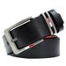 VOOTHOST Bälte för män Märkesdesign Läder Klassisk legeringsnålar Spänne Midjebälten Punk för jeans Fritid Midjeband F0047_voghion.com