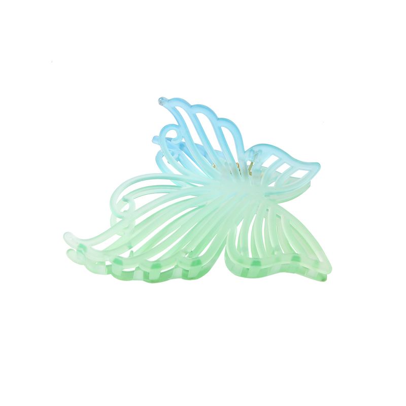 Guanyang-horquilla geométrica de gran tamaño para mujer, horquilla cruzada de color degradado esmerilado, parte posterior de la cabeza, clip de garra de tiburón_voghion.com