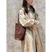 Qiu Zhen Lazy Flower Tube Echte Schulter Weiches Leder Pendeln Große Kapazität Pflanzlich Gegerbtes Rindsleder Eimer Damen Tasche_voghion.com