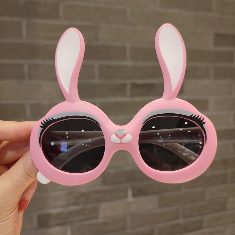 Children's UV resistant cartoon sunglasses, cute rabbit polarizing girl's sun protection glasses_voghion.com