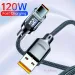 120W PD Fast Charging Cable Universal USB To Type-C Quick Charge Wire LED Digital Display Data Cables 2M_voghion.com