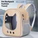 Supplies Double Shoulder New Light Transparent Pet Bag Large Space Comfortable And Breathable Cat Backpack_voghion.com