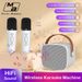Mini Born KTV Home Wireless Bluetooth Mini Karaoke Machine Home Microphone Audio Integrated Microphone Universal Singing Speaker With Dual Microphone_voghion.com