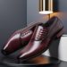 Große Größe Neue Herren Britische Business Formelle Leder Vielseitige seitliche Schnürschuhe Freizeitschuhe_voghion.com